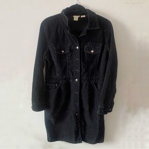 Vintage Button-Down Corduroy Dress